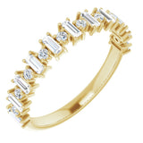 14K Yellow 1/2 CTW Natural Diamond Anniversary Band