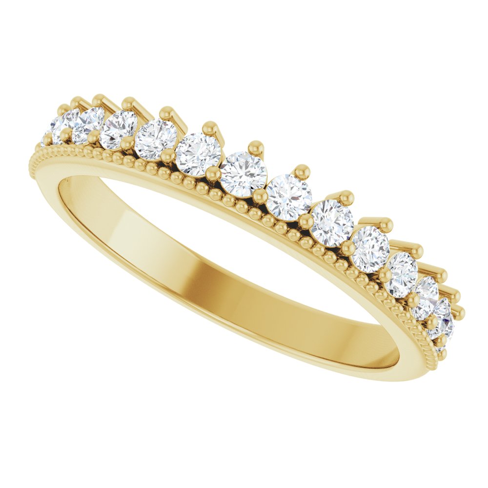 14K Yellow 1/2 CTW Lab-Grown Diamond Anniversary Band