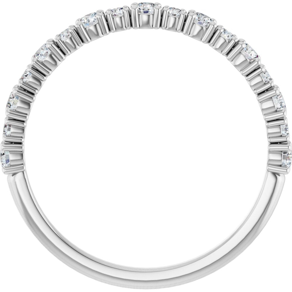14K White Gold 3/8 CTW Lab-Grown Diamond Anniversary Band