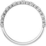 14K White Gold 3/8 CTW Lab-Grown Diamond Anniversary Band