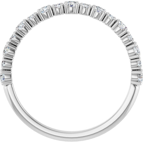 14K White Gold 3/8 CTW Lab-Grown Diamond Anniversary Band
