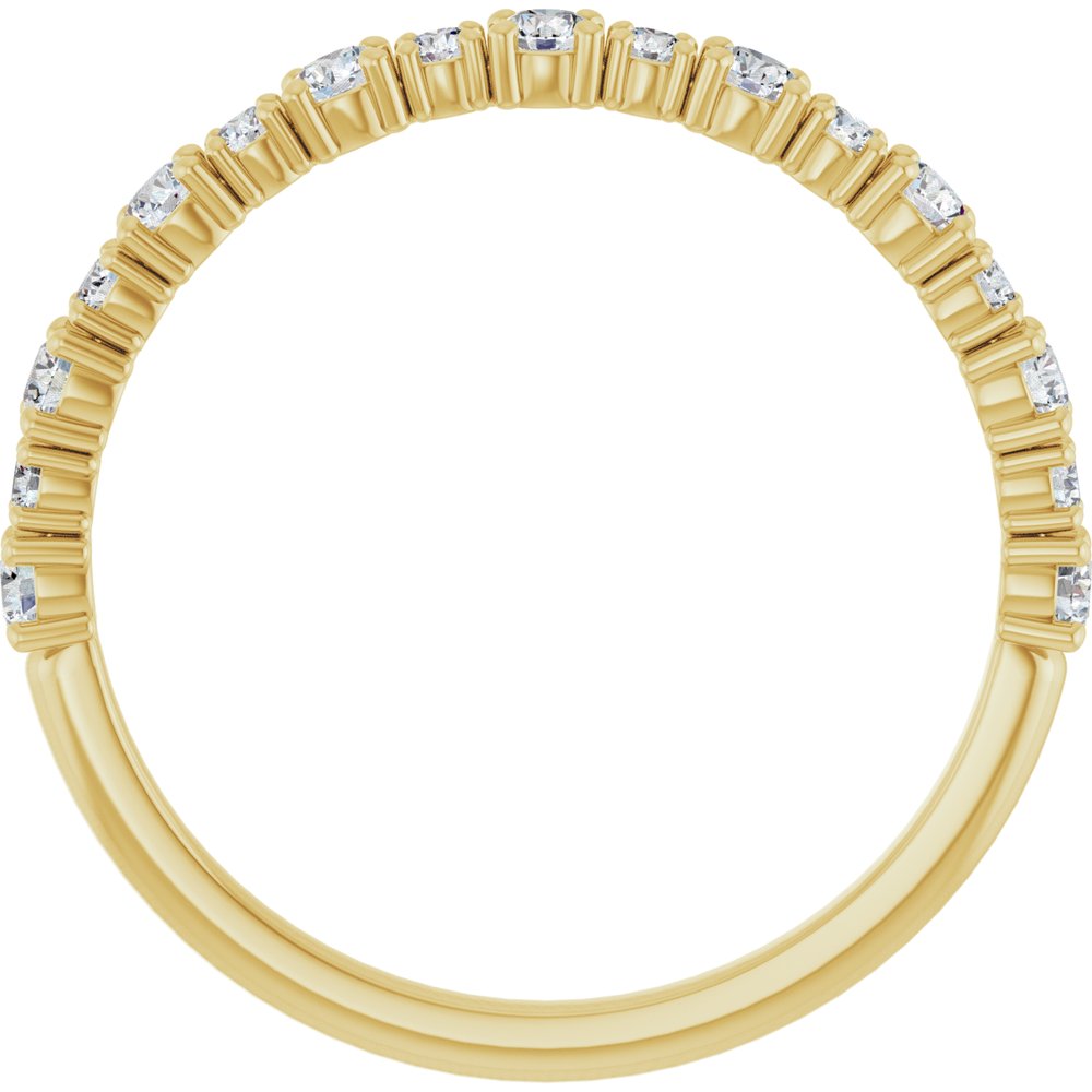 14K Yellow Gold 3/8 CTW Lab-Grown Diamond Anniversary Band