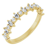 14K Yellow Gold 3/8 CTW Natural Diamond Anniversary Band
