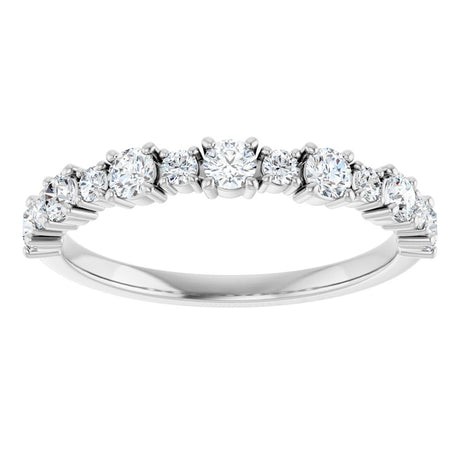 14K White Gold 1/2 CTW Lab-Grown Diamond Anniversary Band
