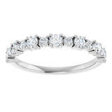 14K White 1/2 CTW Lab-Grown Diamond Anniversary Band