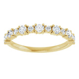 14K Yellow 1/2 CTW Lab-Grown Diamond Anniversary Band