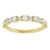14K Yellow Gold 1/2 CTW Lab-Grown Diamond Anniversary Band