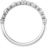 14K White 1/2 CTW Natural Diamond Anniversary Band