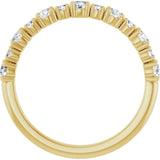 14K Yellow Gold 1/2 CTW Lab-Grown Diamond Anniversary Band