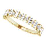 14K Yellow 1/2 CTW Natural Diamond Anniversary Band