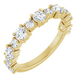 14K Yellow 1 1/3 CTW Lab-Grown Diamond Anniversary Band