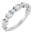 14K White 1 1/3 CTW Lab-Grown Diamond Anniversary Band