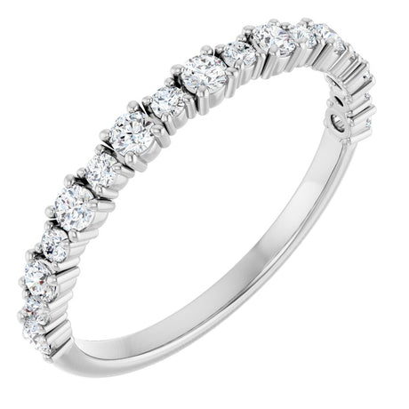 14K White Gold 3/8 CTW Lab-Grown Diamond Anniversary Band
