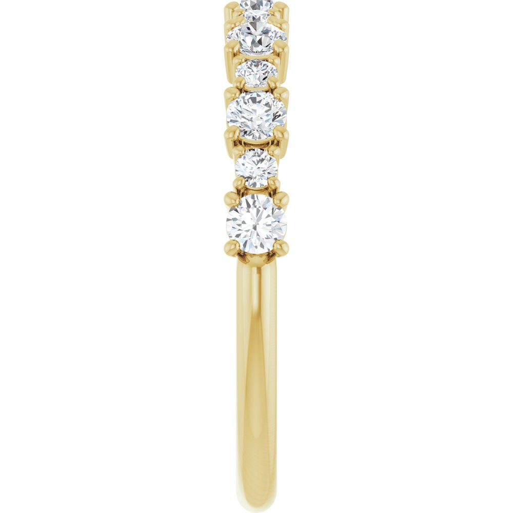 14K Yellow Gold 1/2 CTW Lab-Grown Diamond Anniversary Band