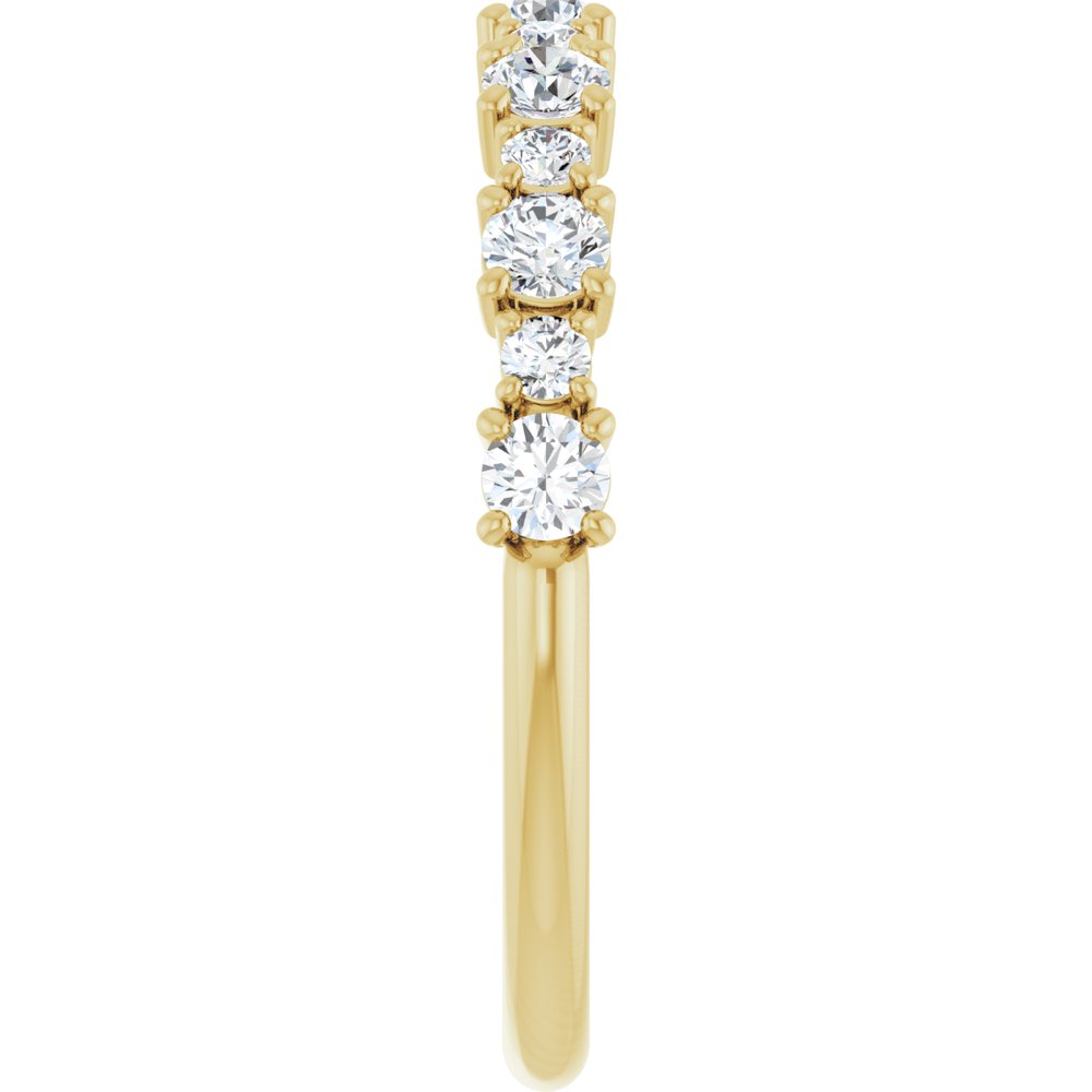 14K Yellow 1/2 CTW Lab-Grown Diamond Anniversary Band