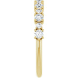 14K Yellow 1/2 CTW Lab-Grown Diamond Anniversary Band