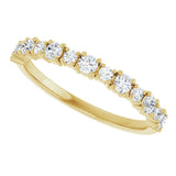 14K Yellow 3/8 CTW Natural Diamond Anniversary Band
