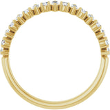 14K Yellow Gold 3/8 CTW Natural Diamond Anniversary Band