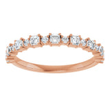 14K Rose 1/2 CTW Natural Diamond Anniversary Band