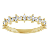 14K Yellow Gold 3/8 CTW Natural Diamond Anniversary Band