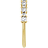 14K Yellow 5/8 CTW Natural Diamond Anniversary Band