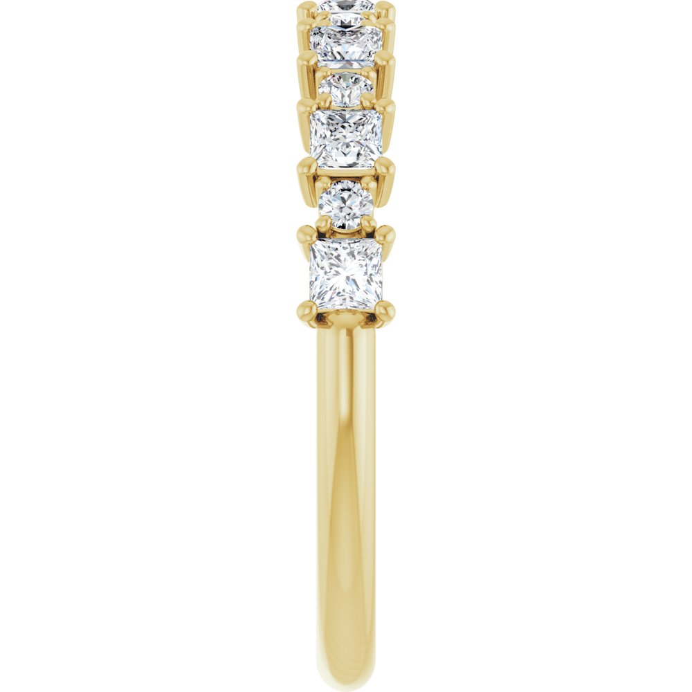 14K Yellow Gold 5/8 CTW Natural Diamond Anniversary Band