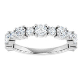 14K White Gold 1 1/4 CTW Lab-Grown Diamond Anniversary Band