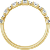 14K Yellow Gold 3/4 CTW Natural Diamond Anniversary Band