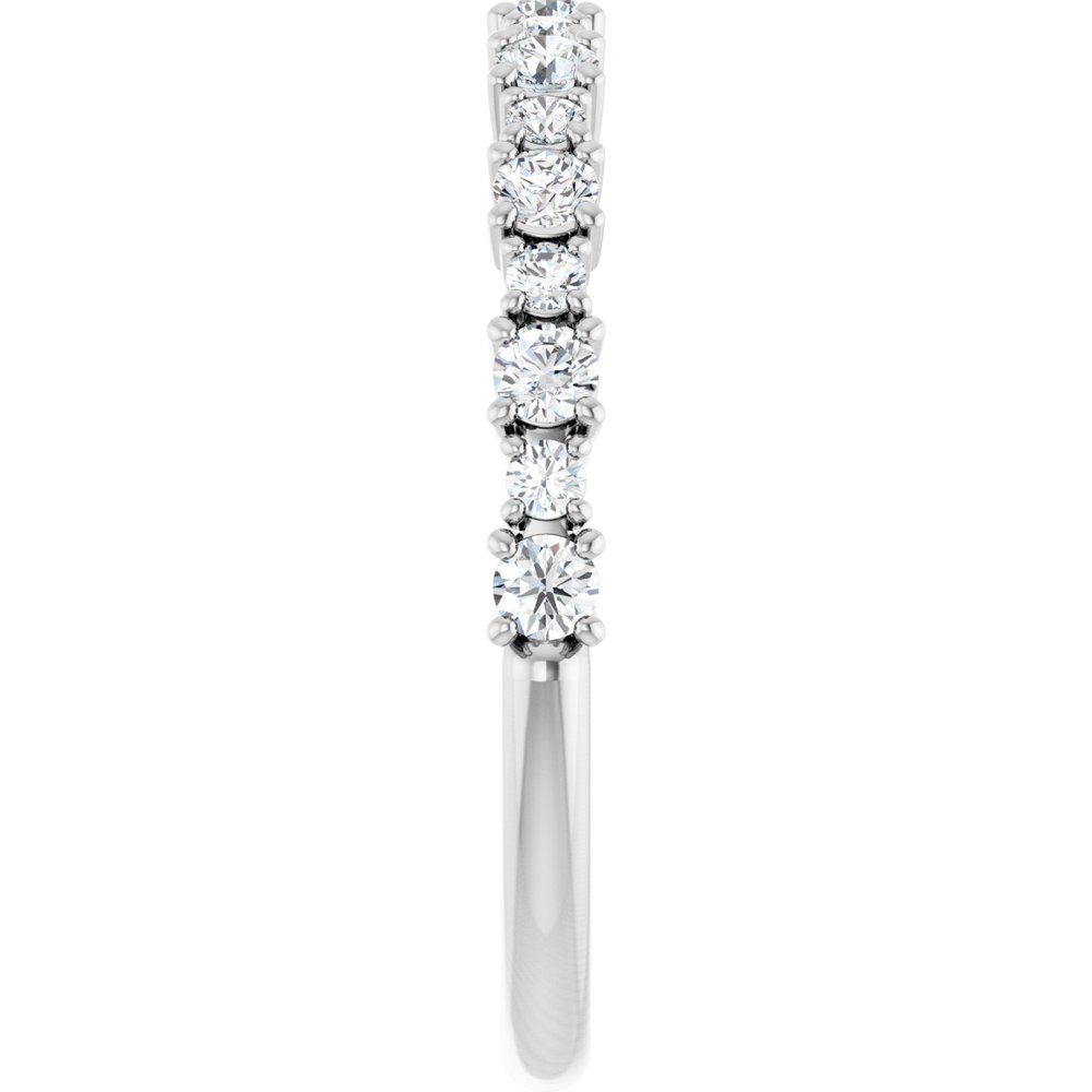 14K White Gold 3/8 CTW Lab-Grown Diamond Anniversary Band