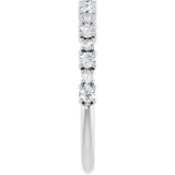 14K White Gold 3/8 CTW Lab-Grown Diamond Anniversary Band