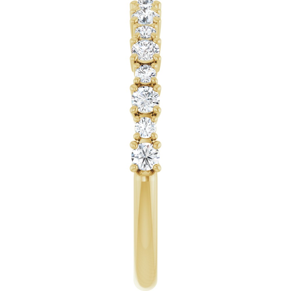 14K Yellow Gold 3/8 CTW Lab-Grown Diamond Anniversary Band