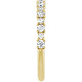 14K Yellow Gold 3/8 CTW Lab-Grown Diamond Anniversary Band