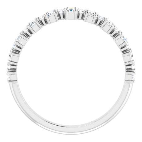 14K White Gold 1/2 CTW Natural Diamond Anniversary Band
