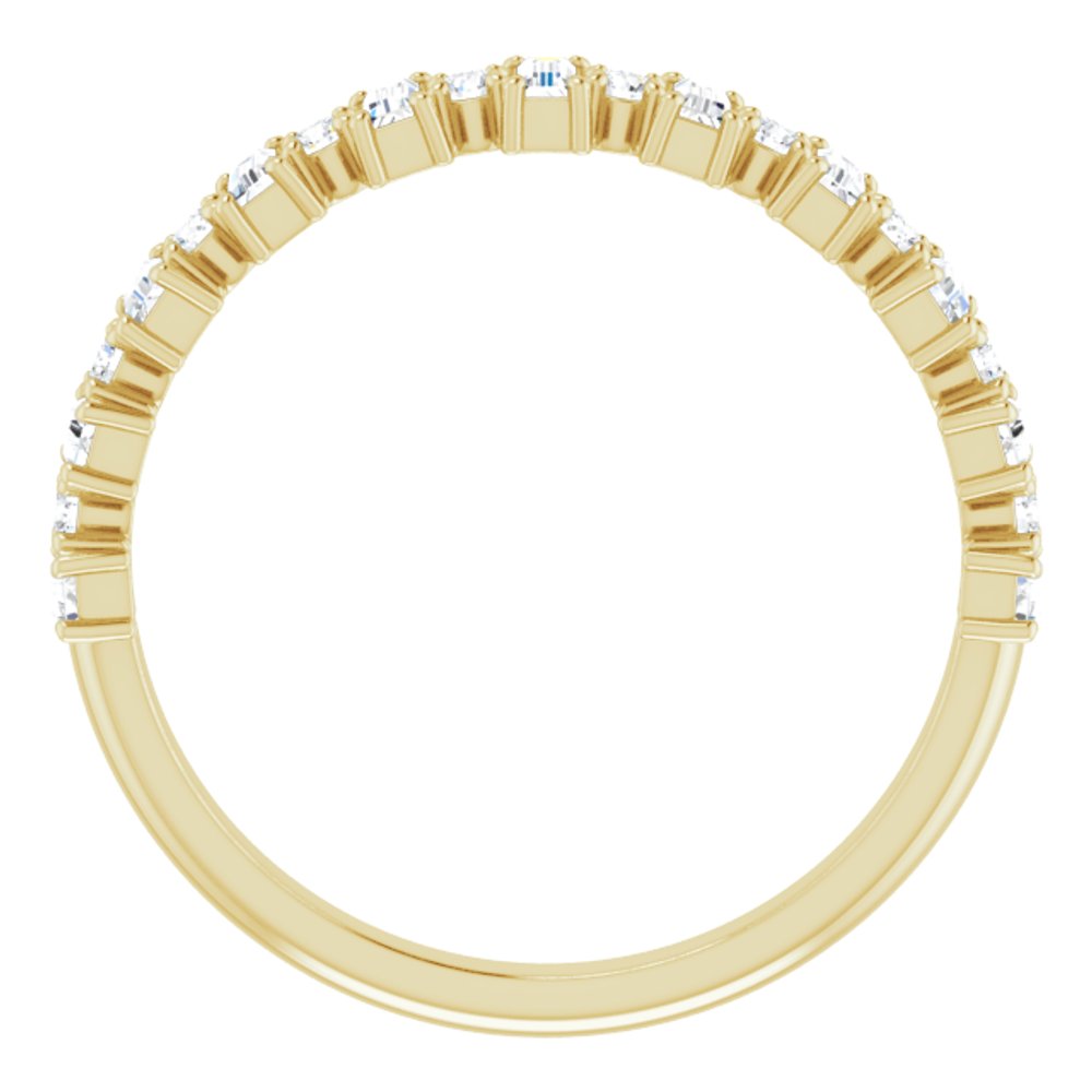 14K Yellow 1/2 CTW Natural Diamond Anniversary Band