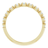14K Yellow 1/2 CTW Natural Diamond Anniversary Band