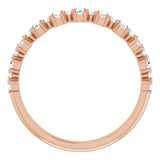 14K Rose Gold 1/2 CTW Natural Diamond Anniversary Band