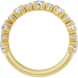 14K Yellow 1 1/3 CTW Lab-Grown Diamond Anniversary Band