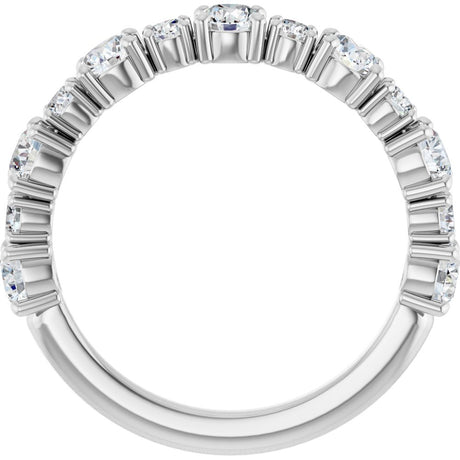 14K White Gold 1 1/4 CTW Lab-Grown Diamond Anniversary Band