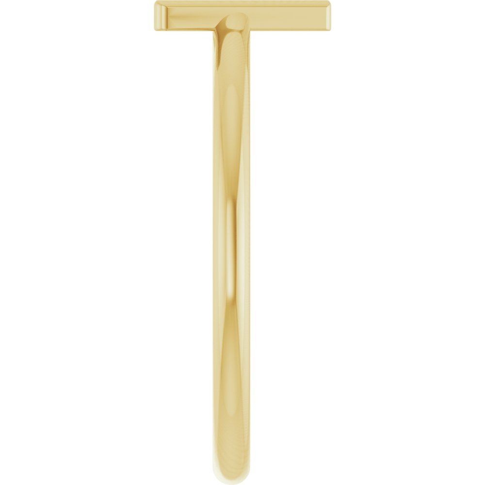 14K Yellow Gold Initial A Ring