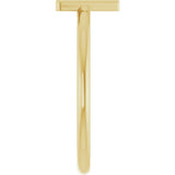 14K Yellow Gold Initial A Ring