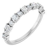14K White Gold 1/2 CTW Natural Diamond Anniversary Band