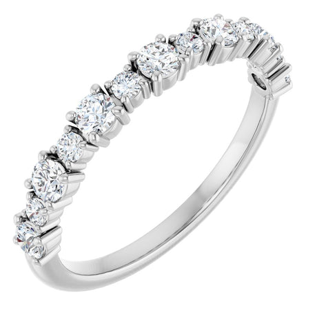 14K White Gold 1/2 CTW Lab-Grown Diamond Anniversary Band