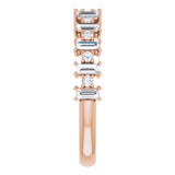 14K Rose Gold 1/2 CTW Natural Diamond Anniversary Band