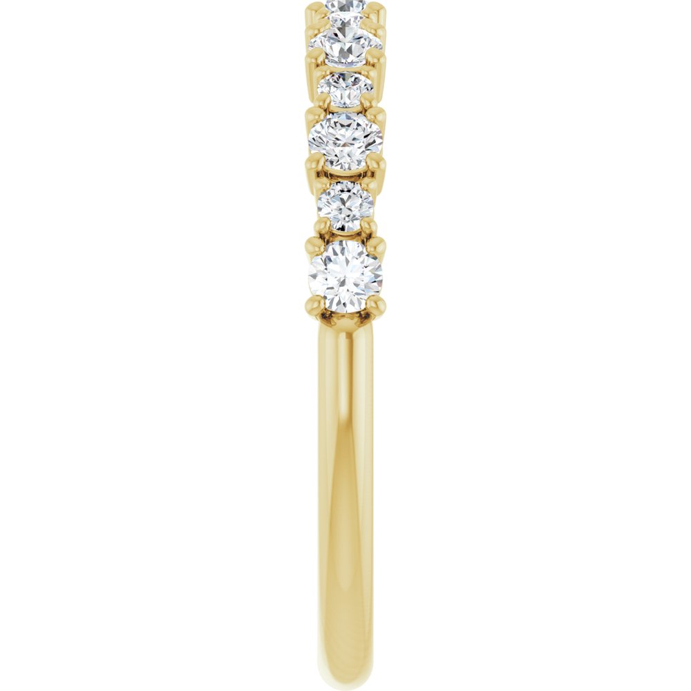 14K Yellow 3/8 CTW Natural Diamond Anniversary Band