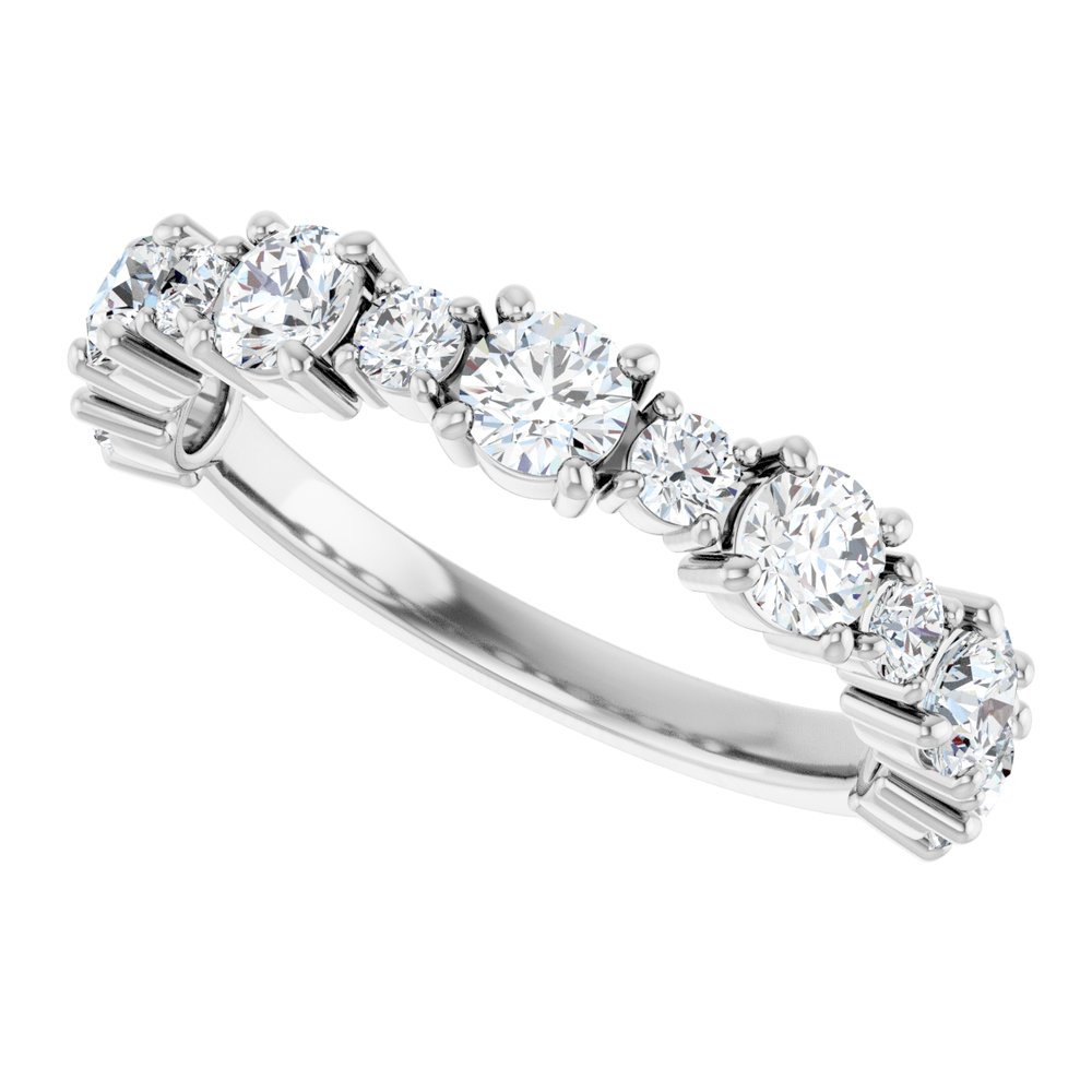 14K White Gold 1 1/4 CTW Lab-Grown Diamond Anniversary Band