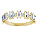 14K Yellow Gold 3/4 CTW Natural Diamond Anniversary Band