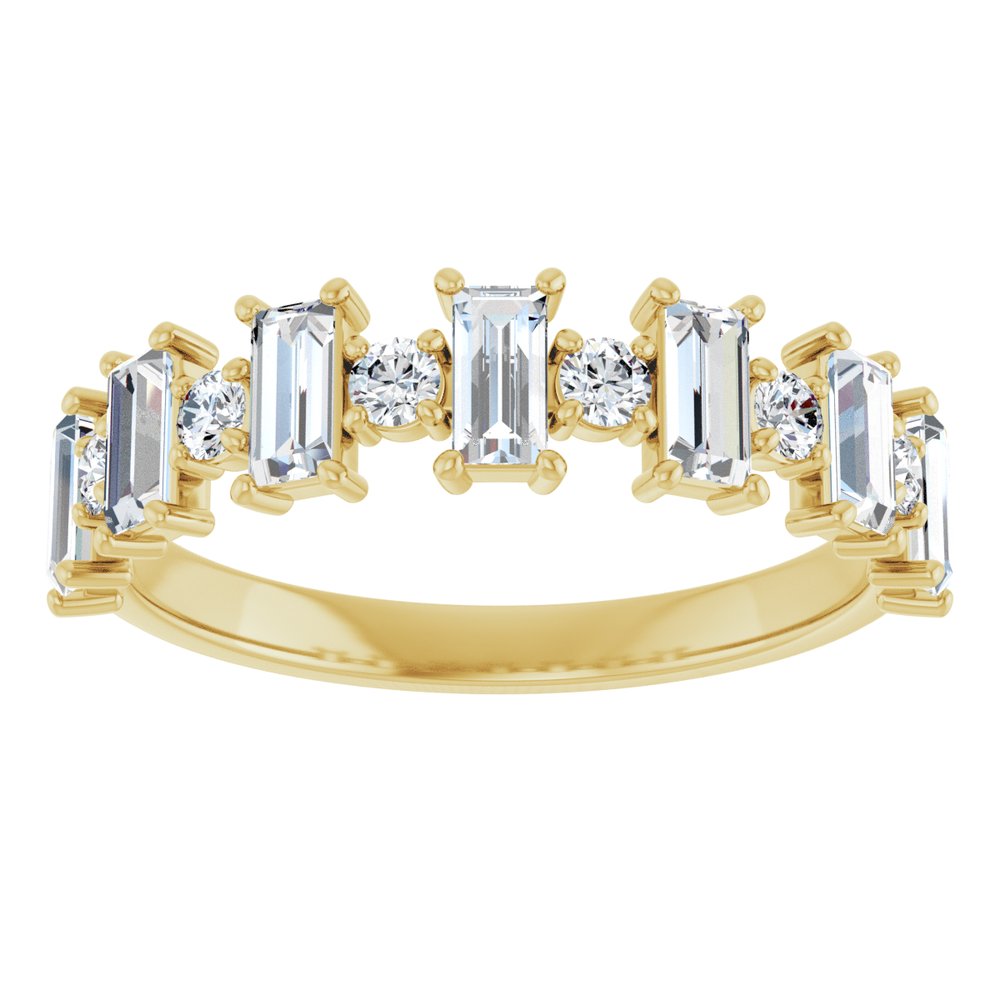 14K Yellow 3/4 CTW Natural Diamond Anniversary Band