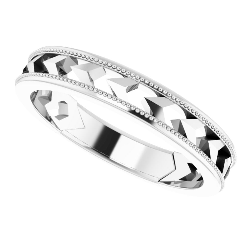 Sterling Silver Geometric Stackable Ring