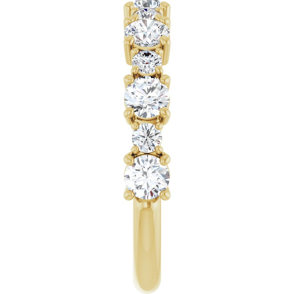 14K Yellow 1 1/3 CTW Lab-Grown Diamond Anniversary Band