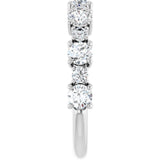 14K White Gold 1 1/4 CTW Lab-Grown Diamond Anniversary Band